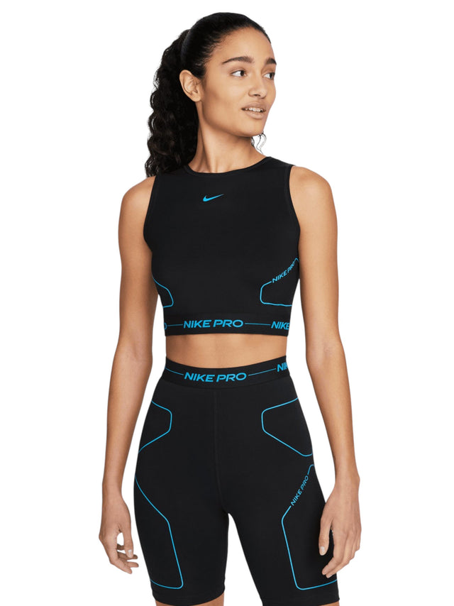 Image for Women's Brand Logo Printed  Sport Crop Top,Black