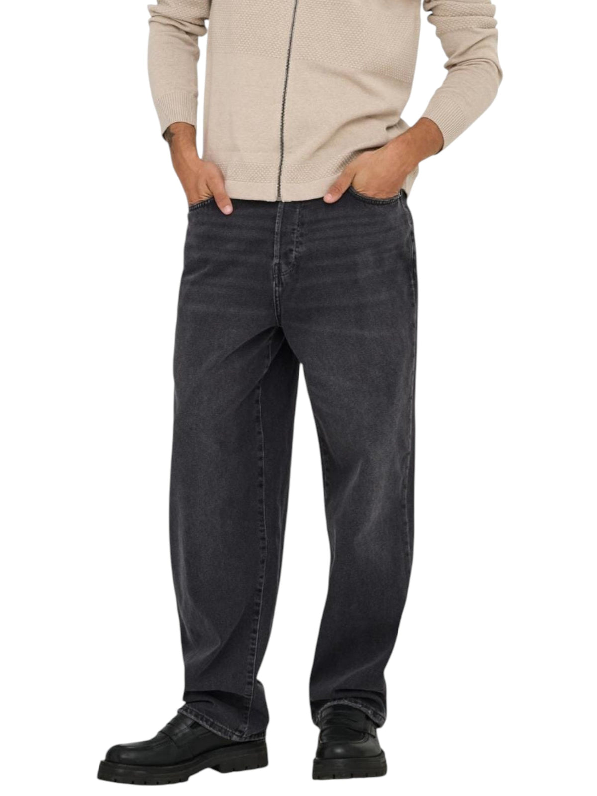 Image for Men's  Washed Jeans,Grey