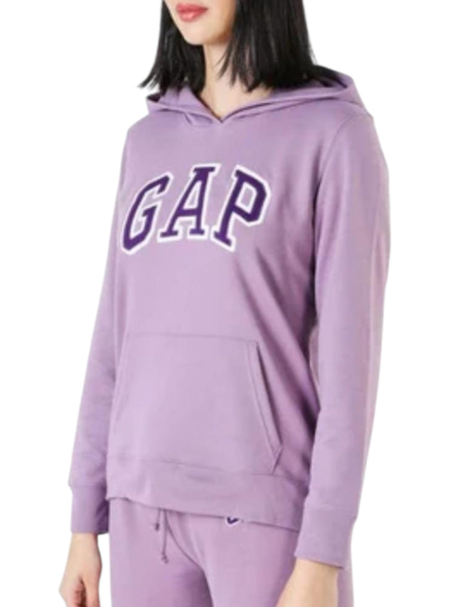 Image for Women's Brand Logo Embroidered Hoodie,Purple