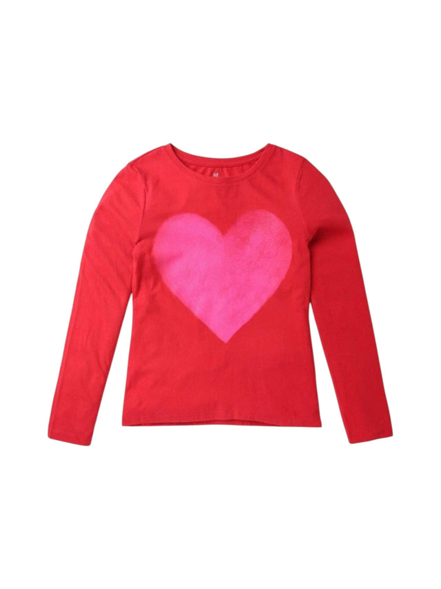 Image for Kids Girl's Heart Printed Top,Red