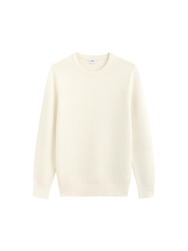 Image for Men's Textured Sweaters,Off White