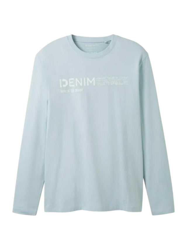 Image for Men's Printed Top,Light Aqua