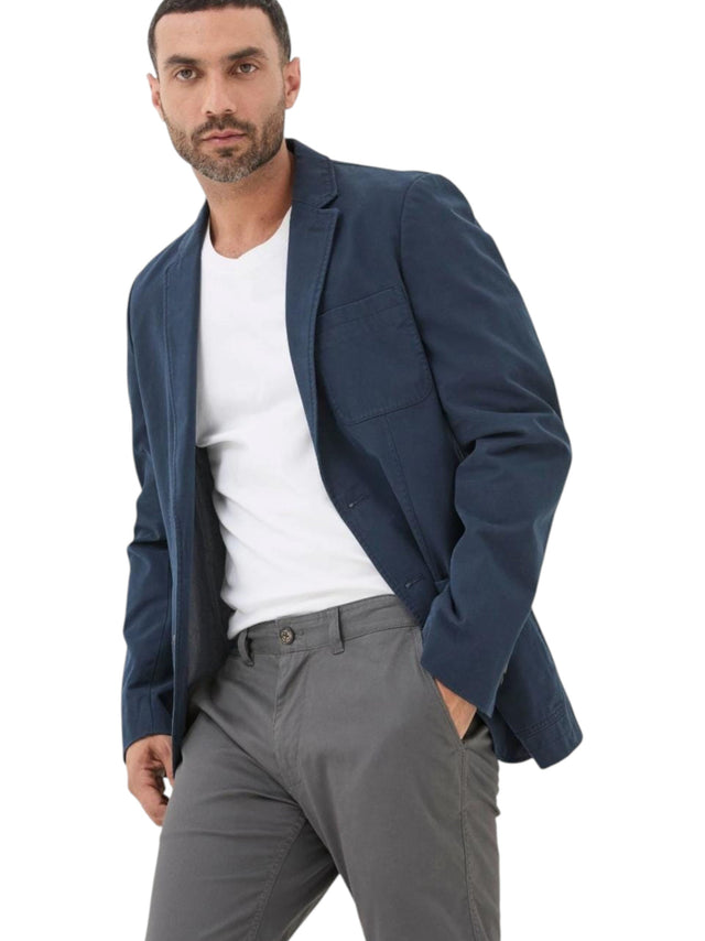 Image for Men's Plain Solid Blazer,Navy