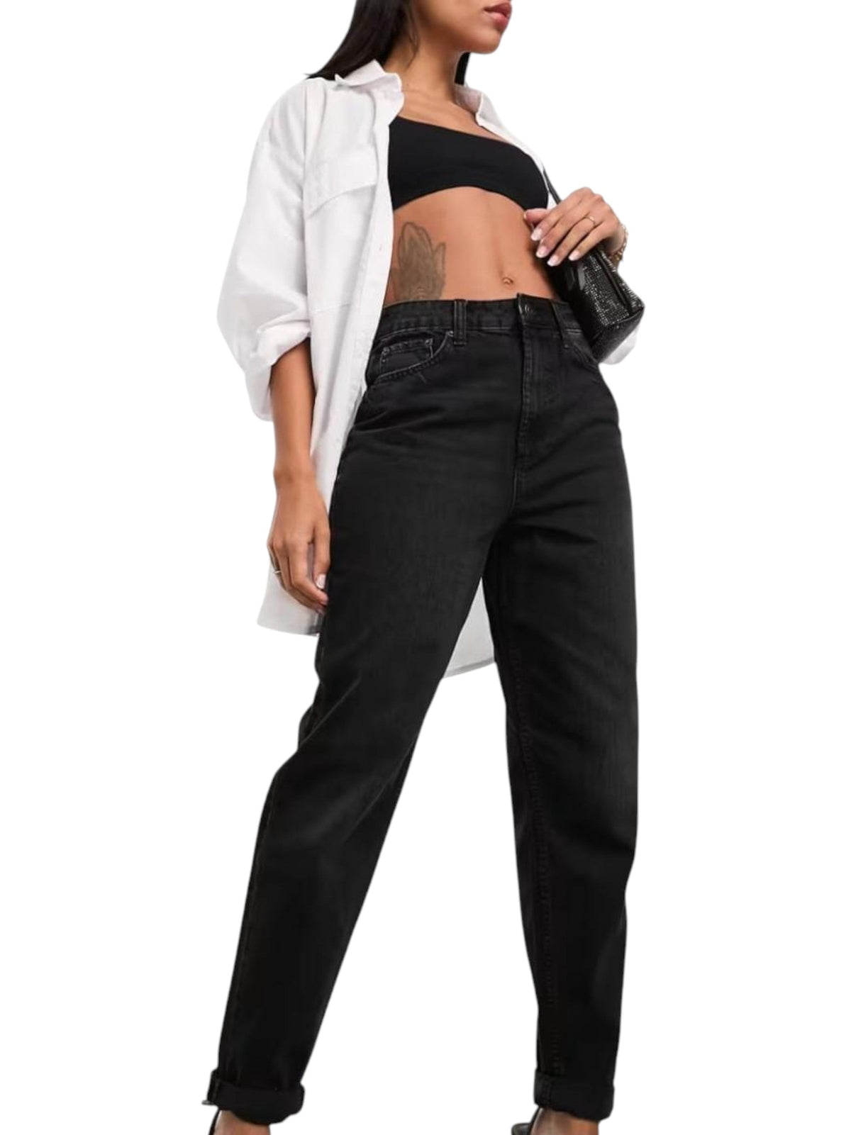 Image for Women's Plain Jeans,Black