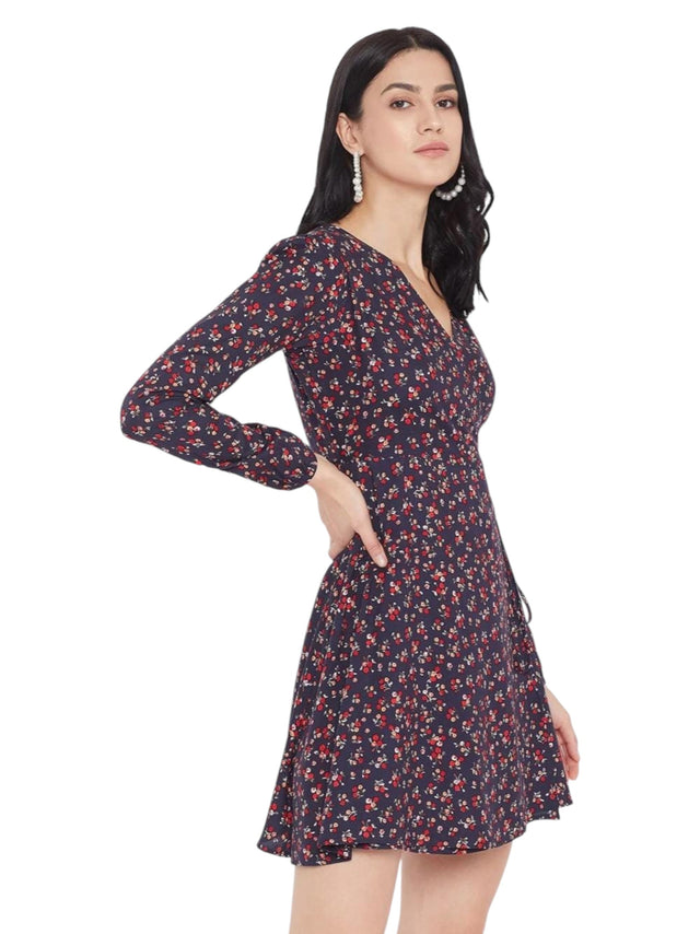 Image for Women's Floral Printed Dress,Multi