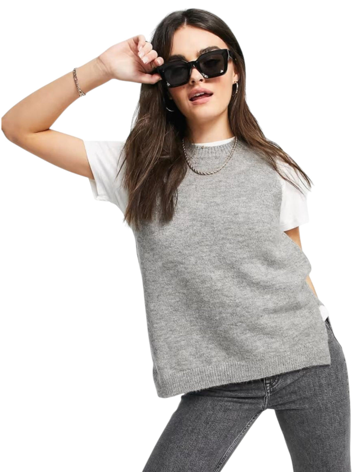 Image for Women's Knitted Top,Grey