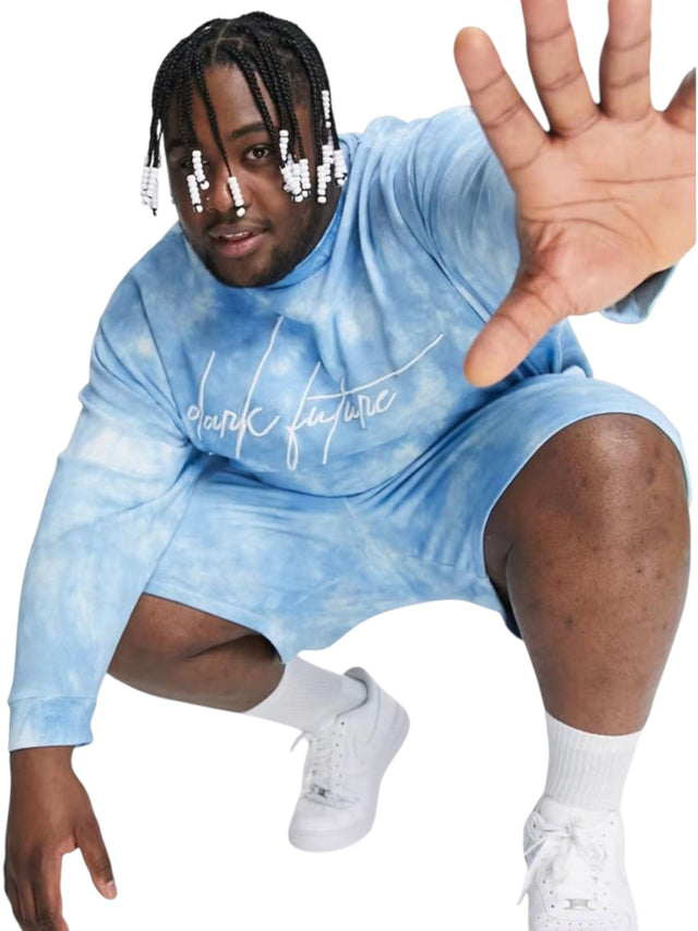 Image for Men's Printed Sweaters,Blue
