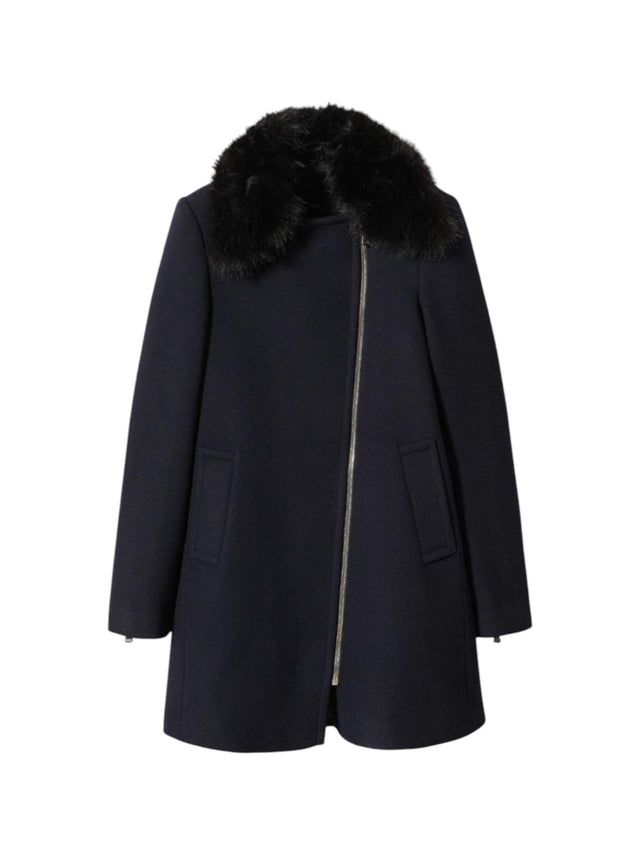 Image for Women's Plain Solid Jacket Tow Pocket , Navy