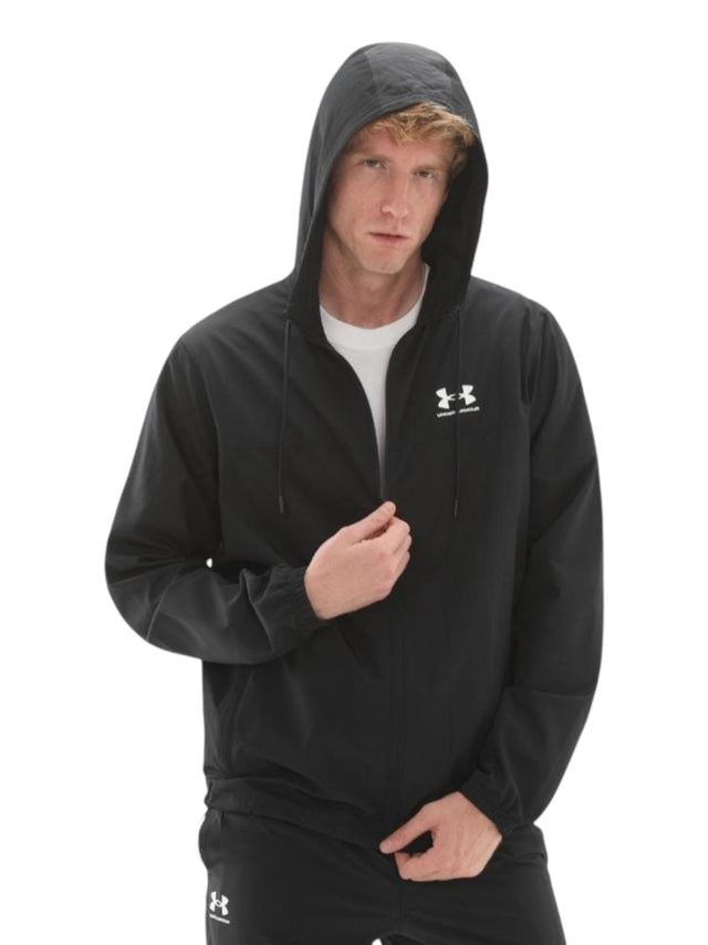 Image for Men's Plain Solid Jacket Two Pockets,Black