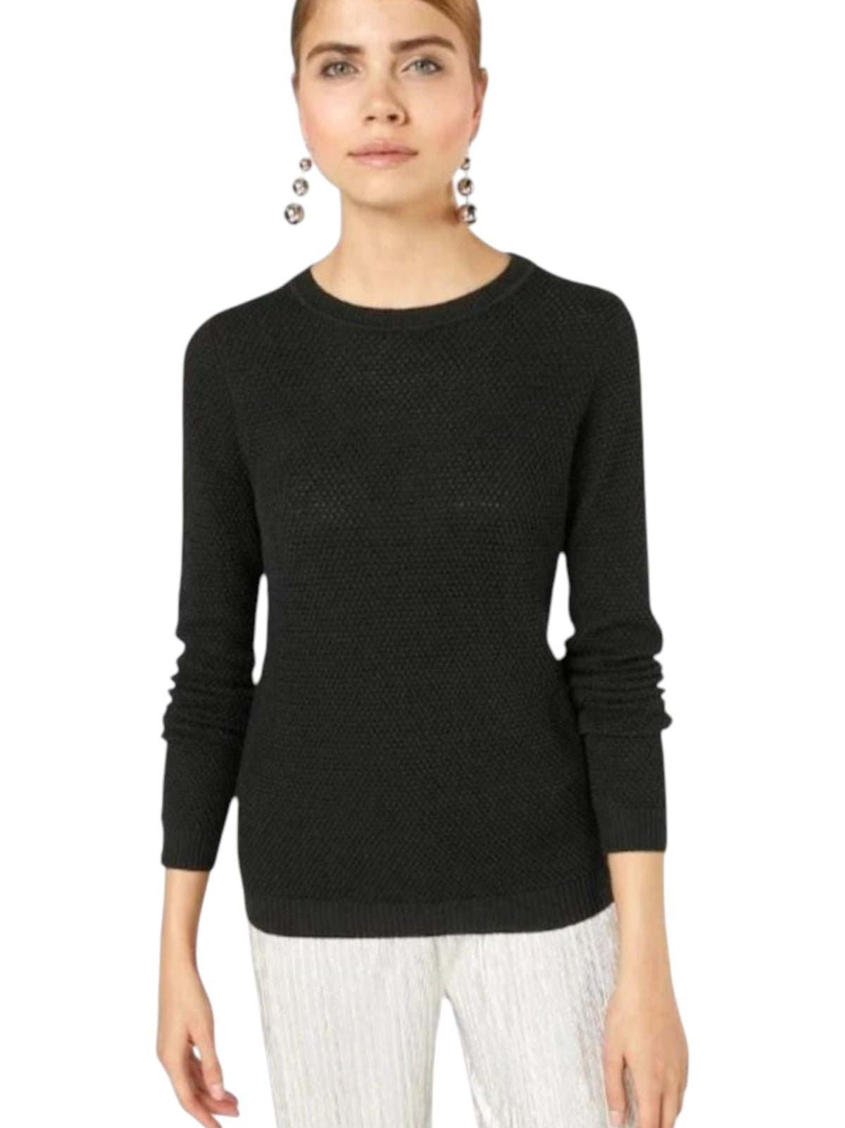 Image for Women's Open Knitted Sweaters,Black