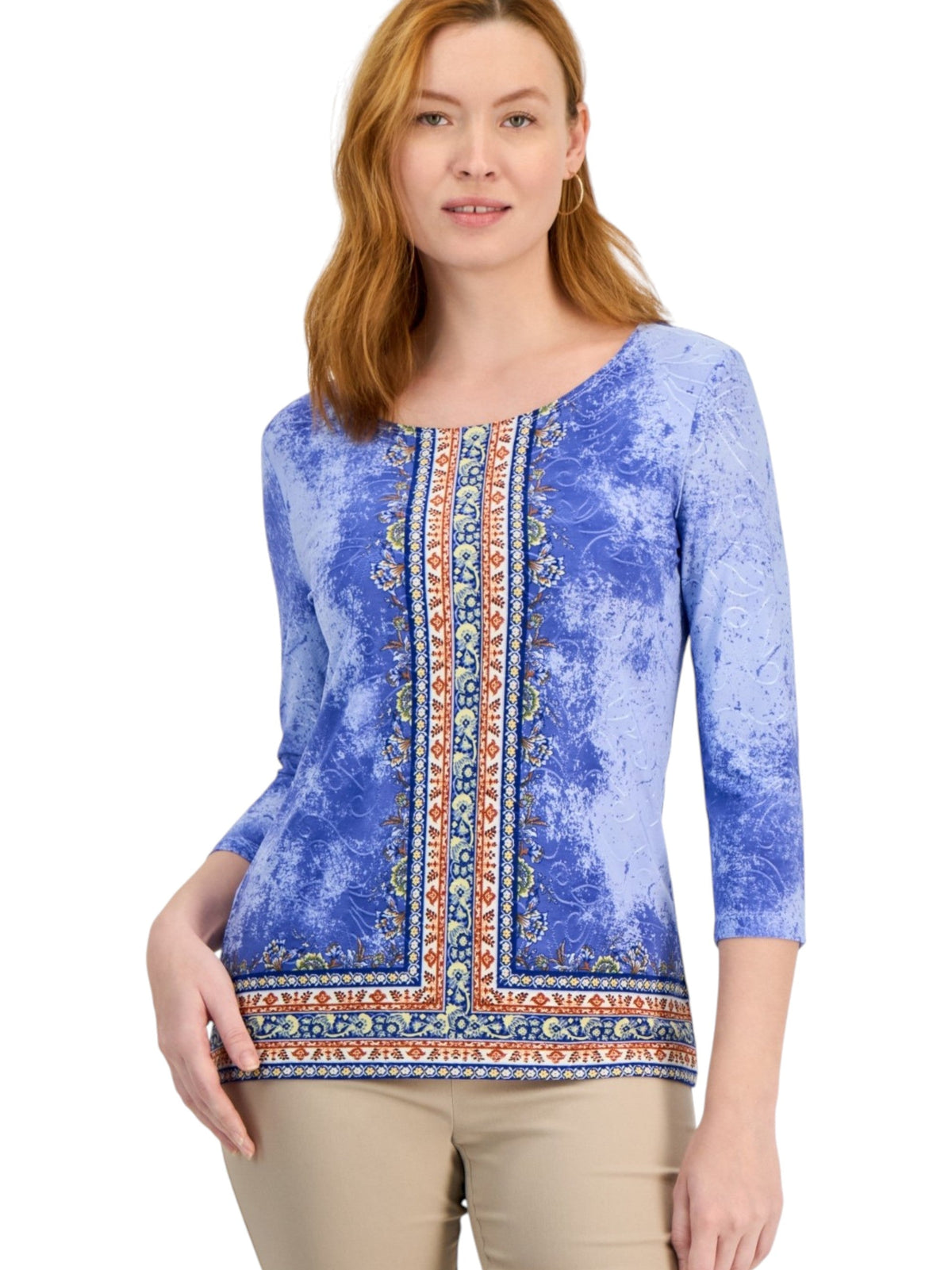 Image for Women's Graphic Top,Blue
