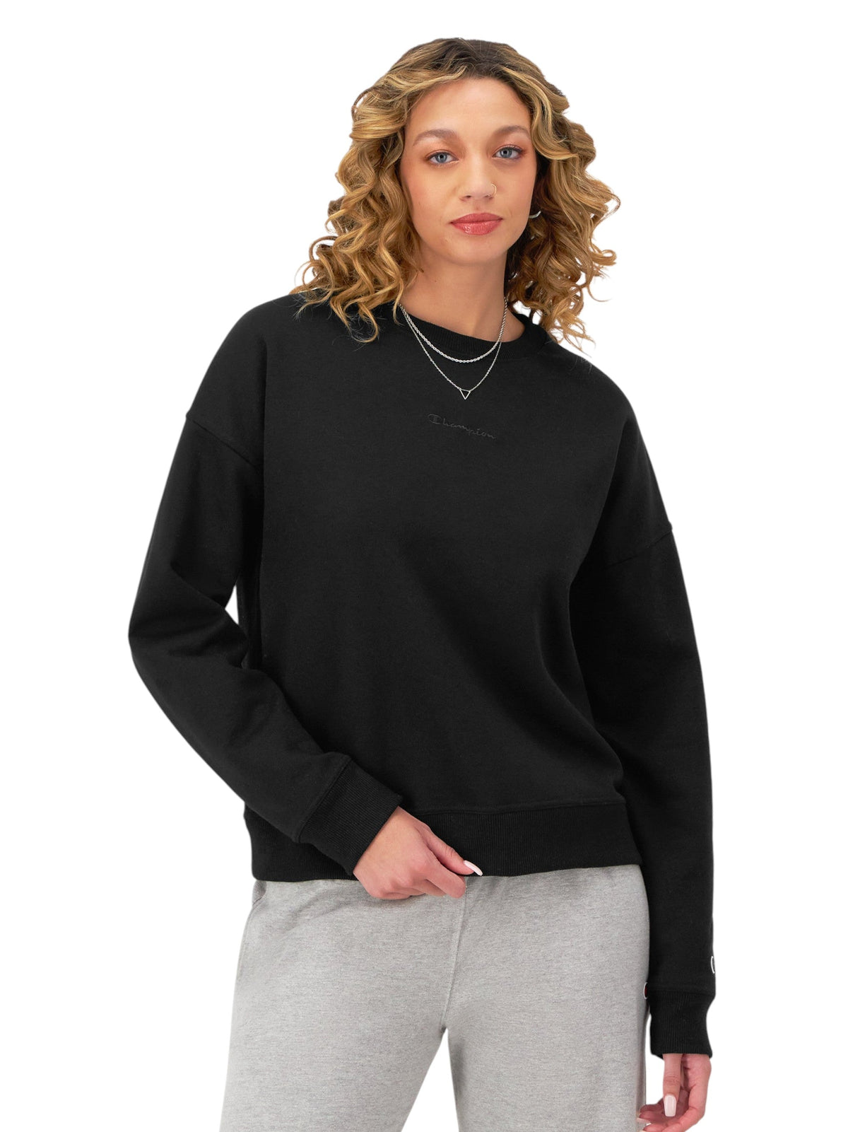 Image for Women's Plain Sweaters,Black