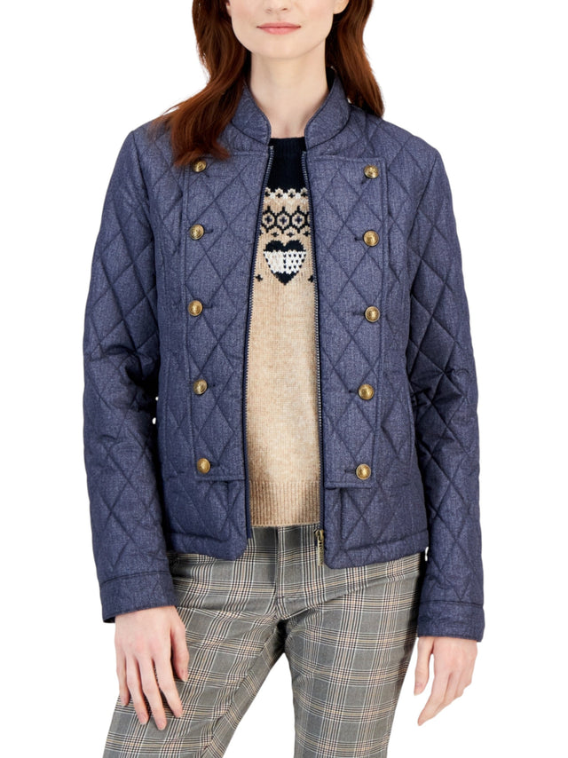 Image for Women's Quilted Jacket,Blue