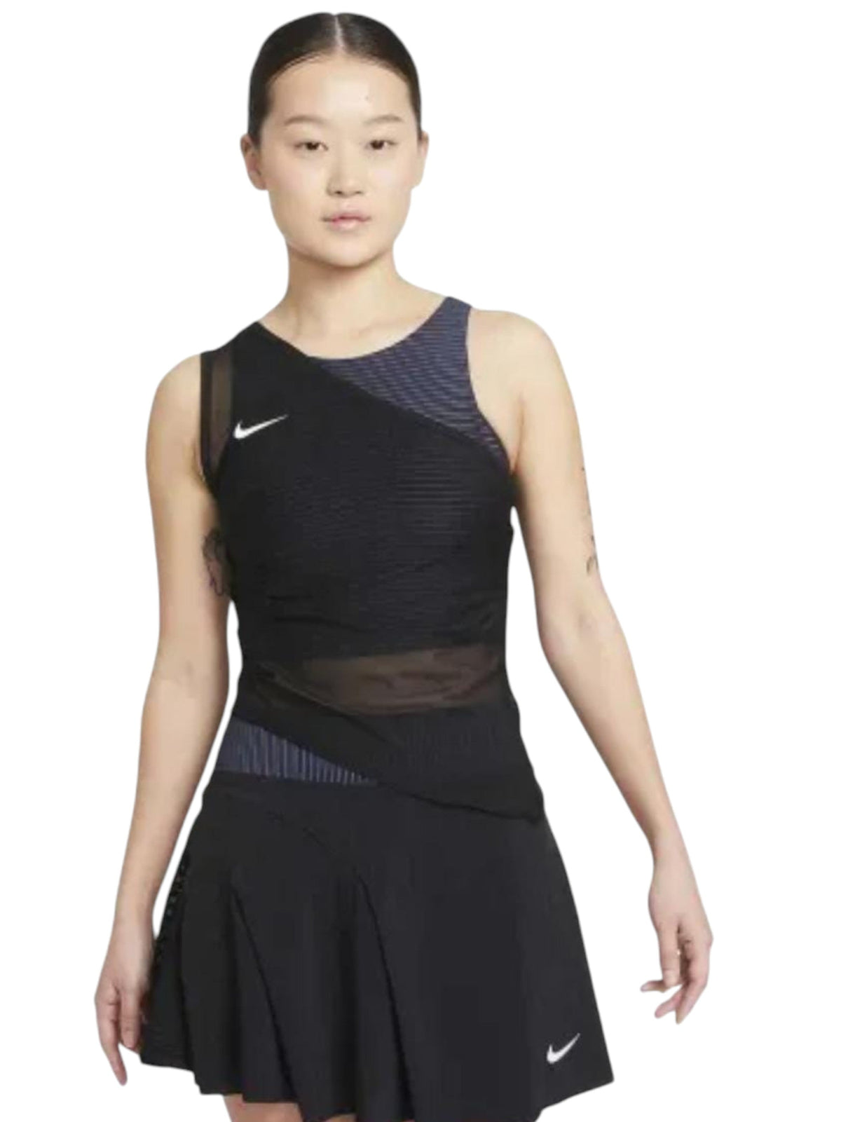 Image for Women's Ribbed Sport Top,Black\Navy