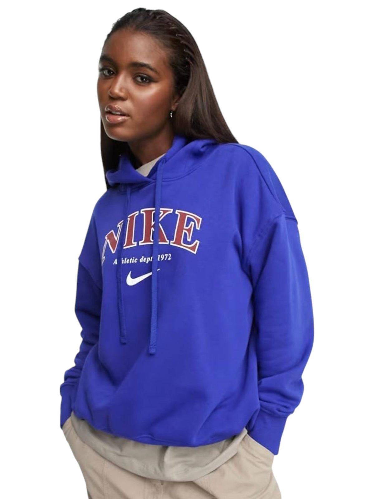Image for Women's Brand Logo Printed Hoodie,Navy