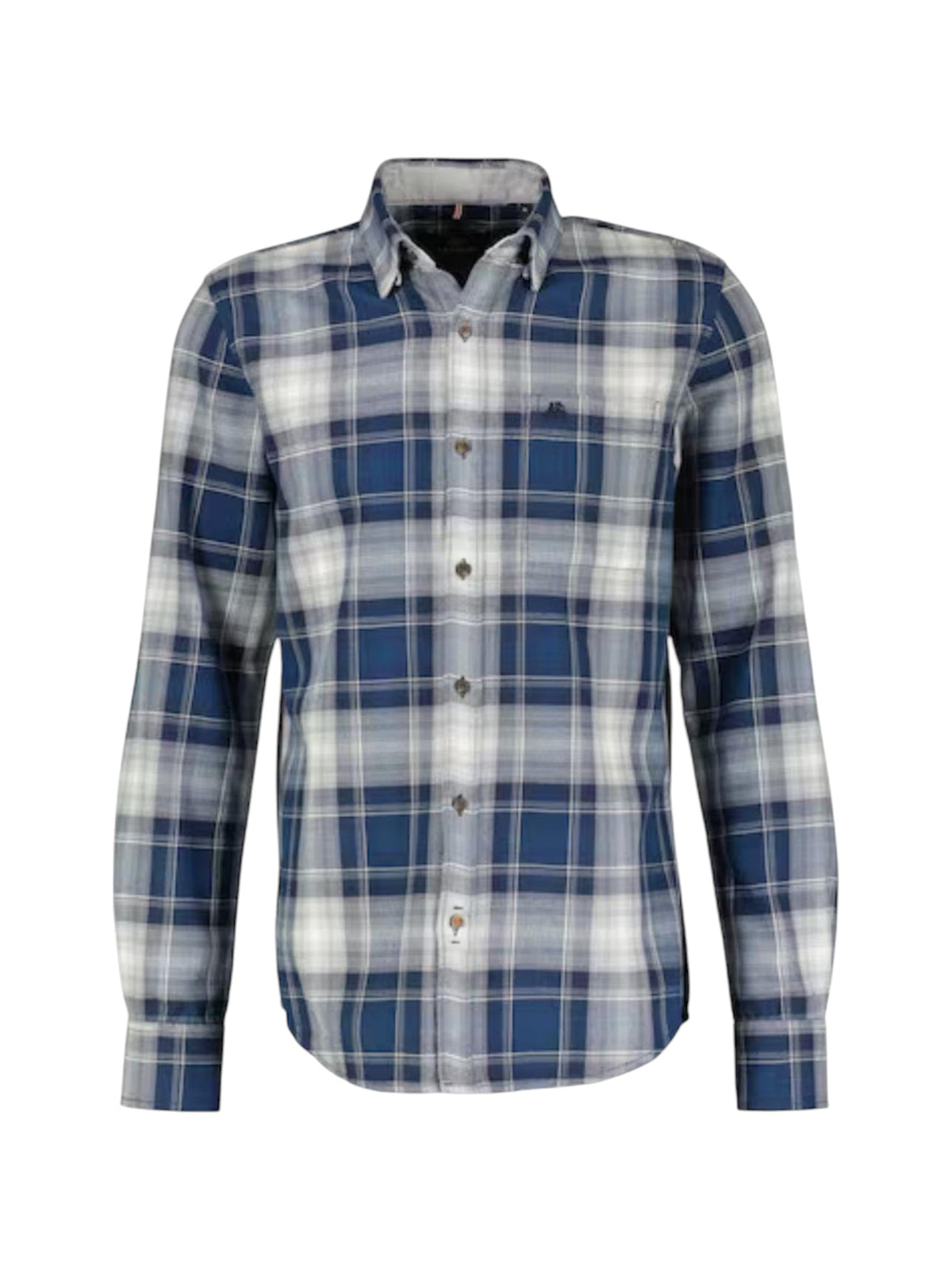Image for Men's Plaid Dress Shirt,Navy