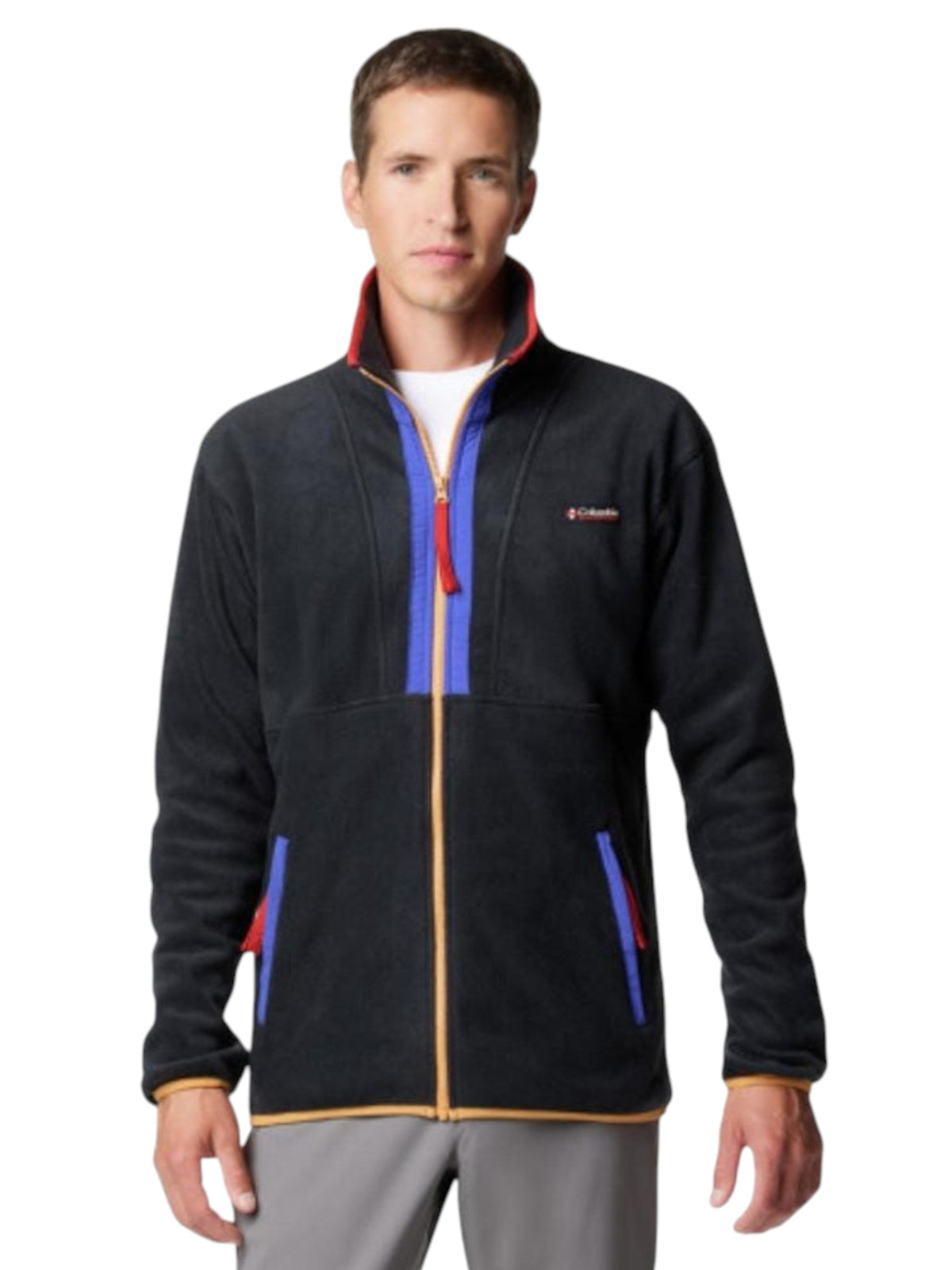 Image for Men's Colorblocked Jacket,Black