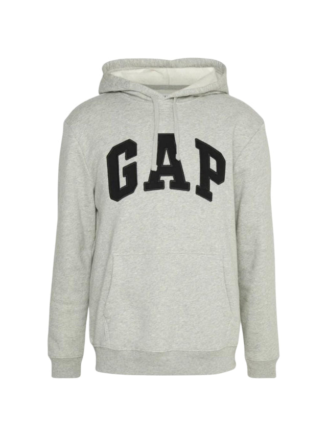 Image for Men's Logo Printed Hoodie,Grey