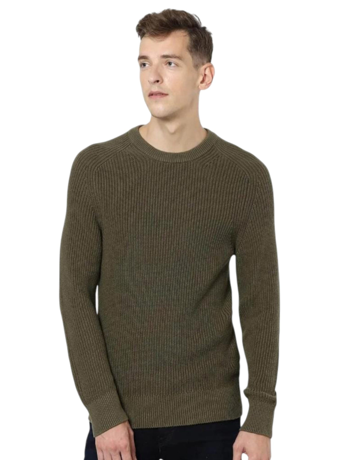 Image for Men's Knitted Sweaters,Olive