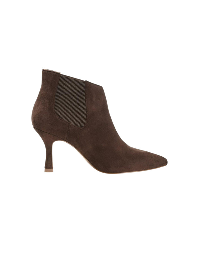 Image for Women's Plain Low Cut Ankle Boots,Brown