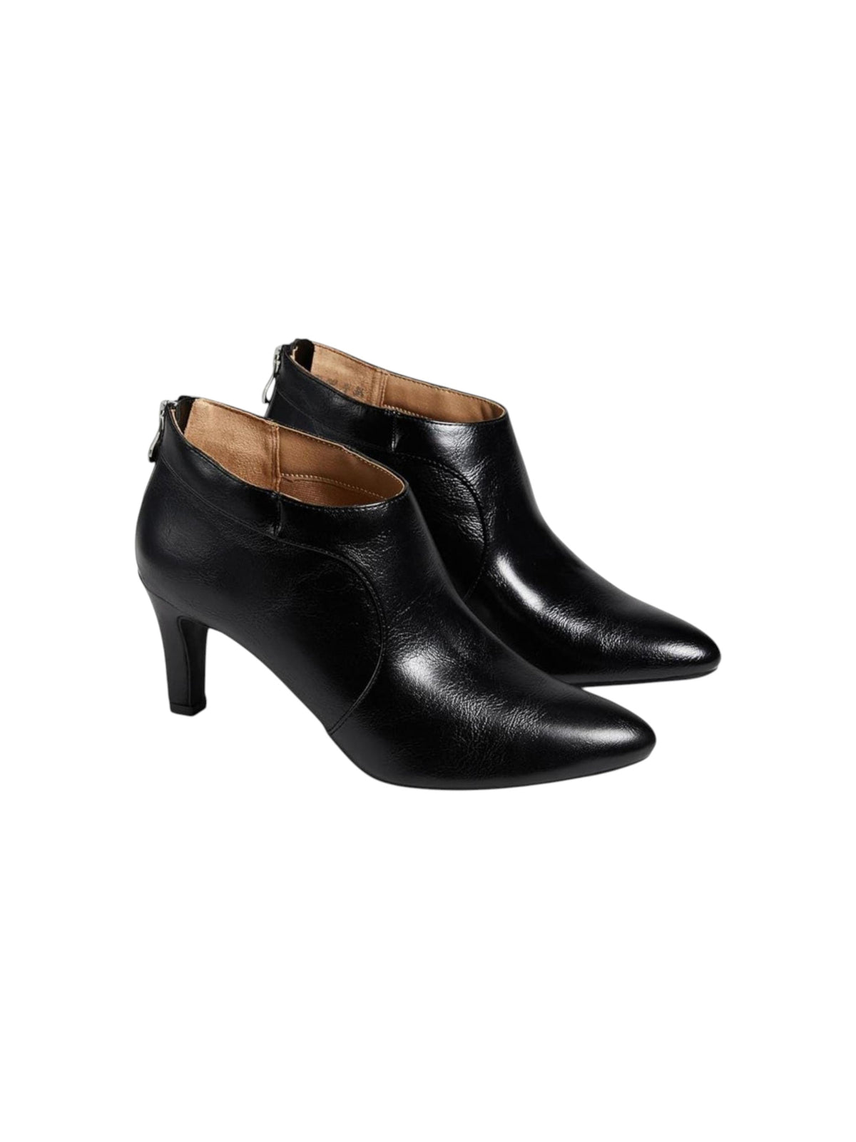 Image for Women's Plain Low Cut Ankle Boots,Black