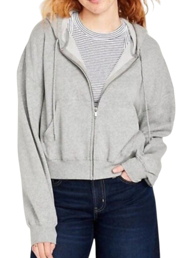 Image for Women's Plain Solid Hoodie,Light Grey
