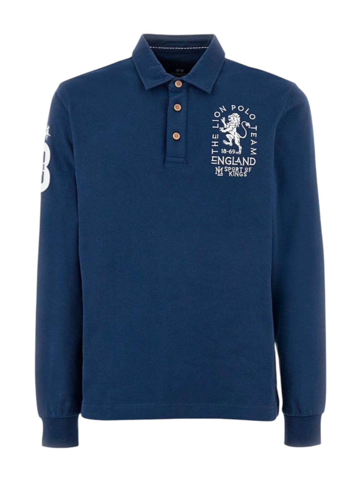 Image for Men's Brand Logo Printed Top,Light Navy