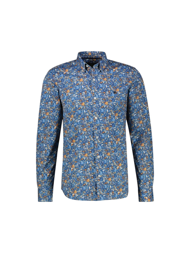 Image for Men's Graphic Dress Shirt,Blue
