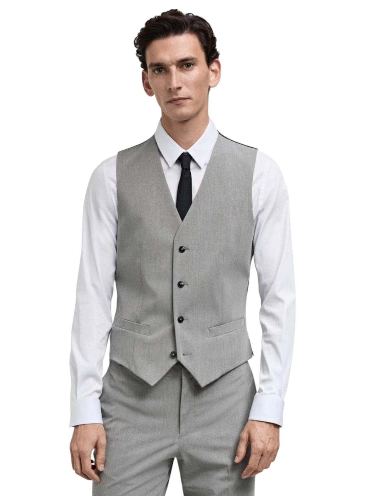 Image for Men's Plain Vest,Grey