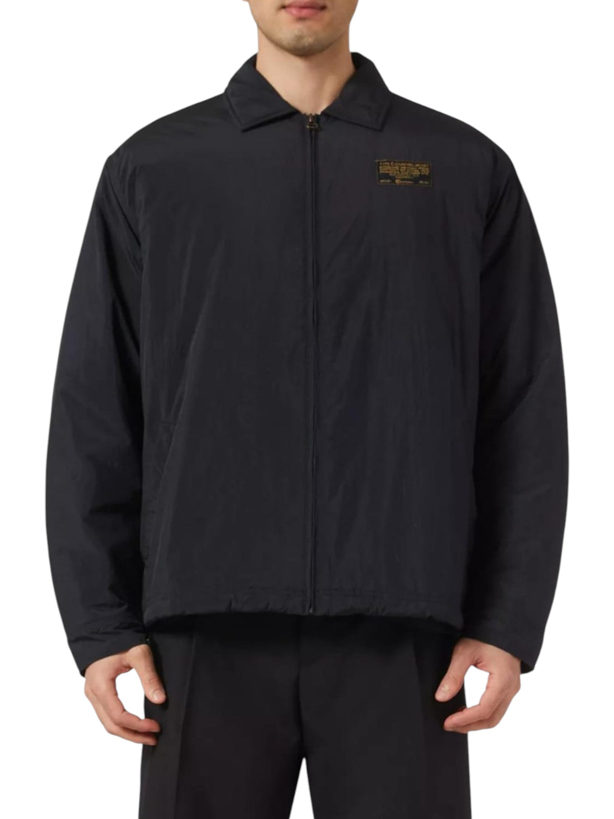 Image for Men's Back Embroidered Jacket,Black