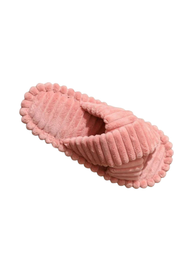 Image for Women's Faux Fur Slippers,Pink