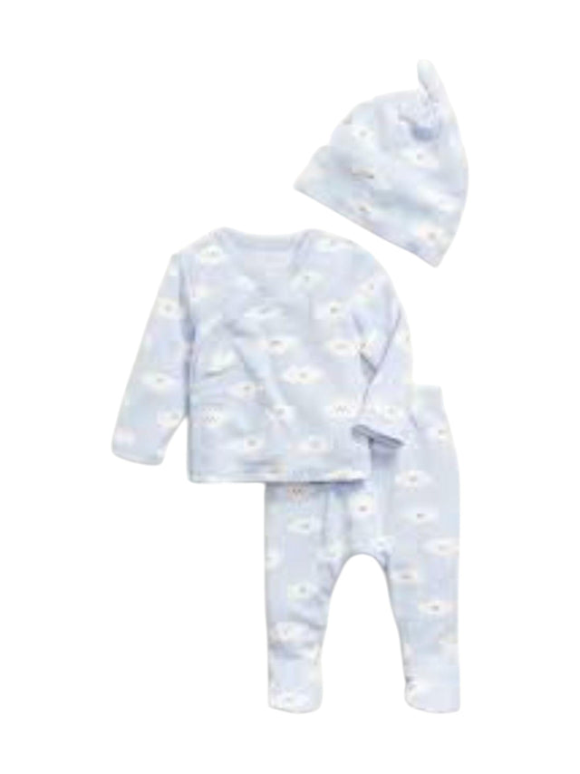 Image for Kids Boy's Printed Pajama Set Top&Pant,Light Blue
