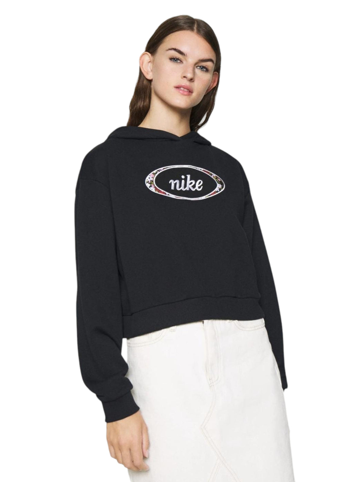 Image for Women's Brand Logo Printed Hoodie,Black