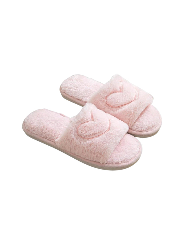 Image for Women's Faux Fur Slippers,Pink