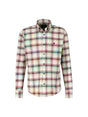 Image for Men's Plaid Dress Shirt,White
