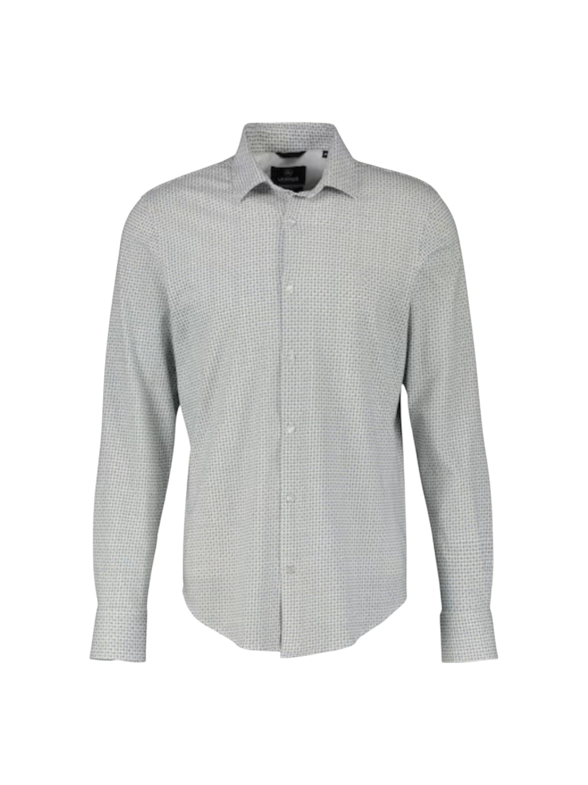 Image for Men's Printed Dress Shirt,White