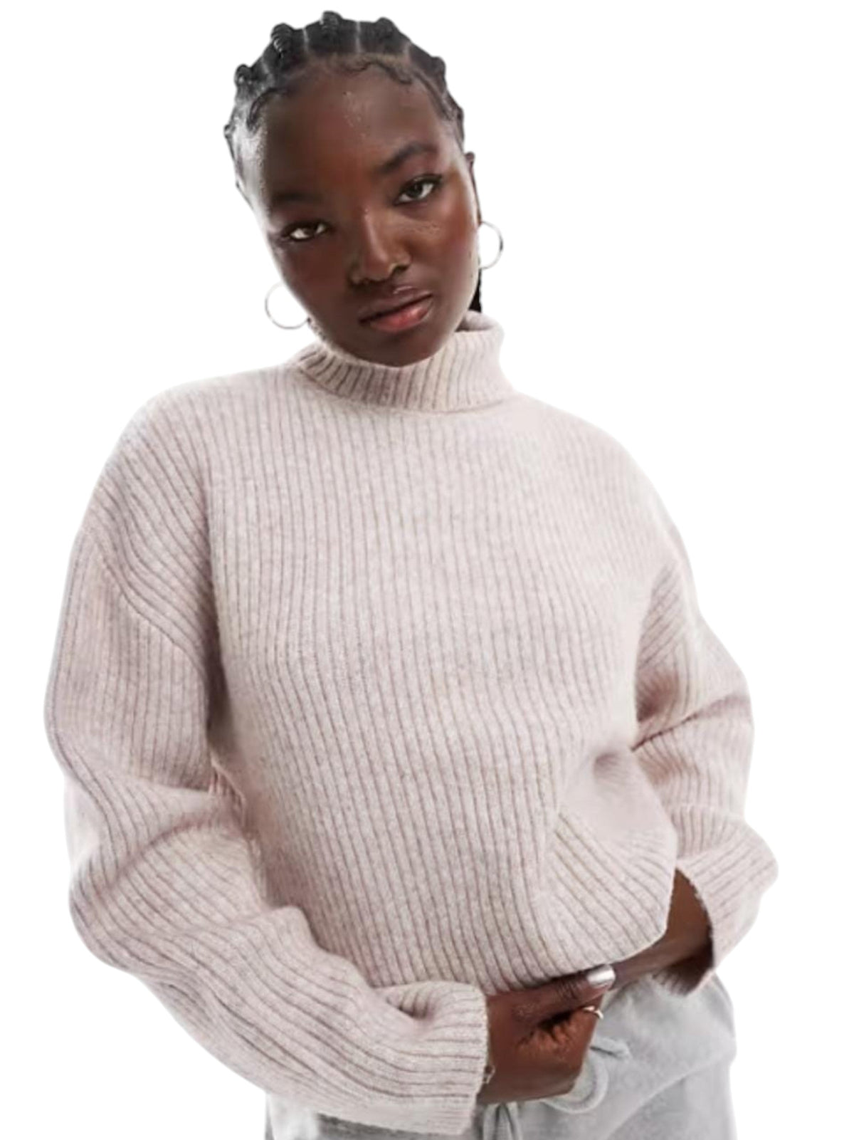 Image for Women's Knitted Sweaters,Beige
