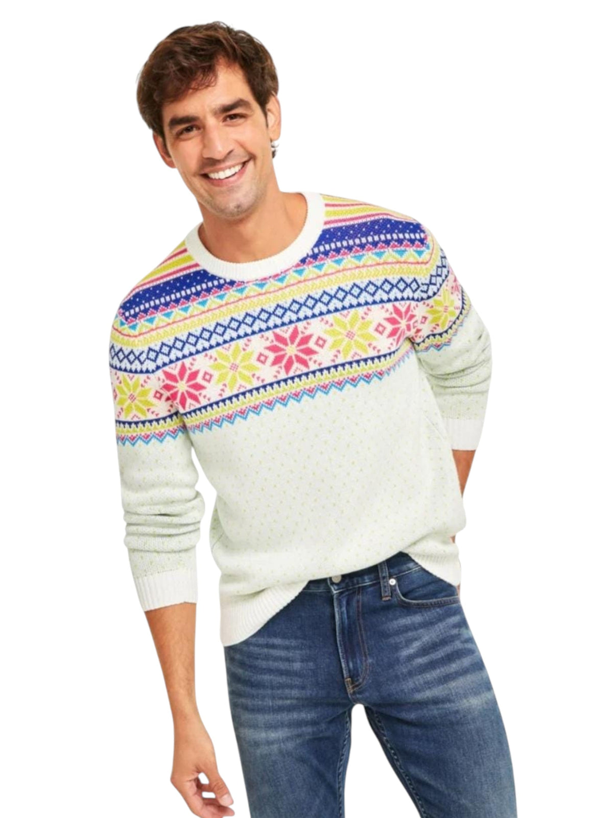 Image for Men's Embellished Sweaters,Multi 