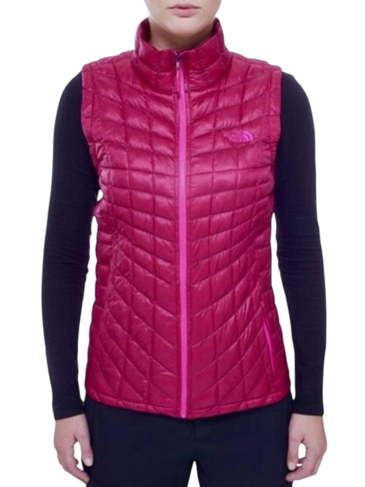 Image for Women's Quilted Vest,Fauchsia