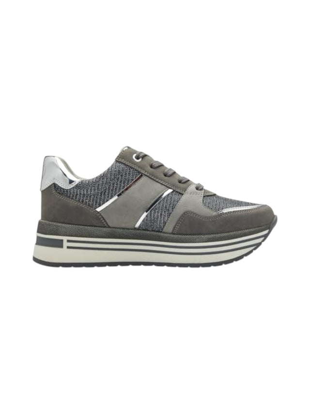 Image for Women's Textured Shiny Boots,Grey