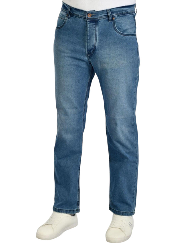 Image for Men's Washed Jeans,Light Blue 