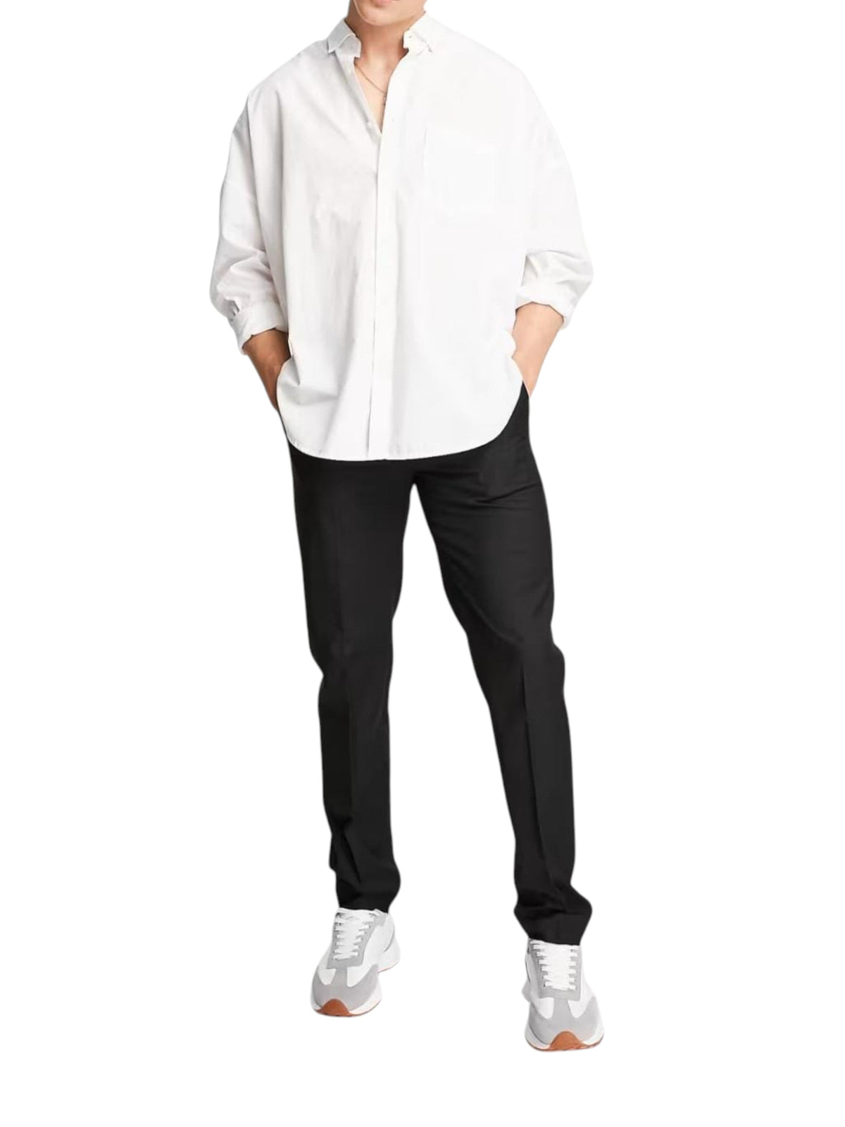 Image for Men's Plain Solid Classic Pant,Black