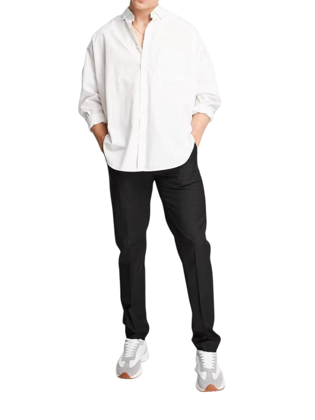 Image for Men's Plain Solid Classic Pant,Black
