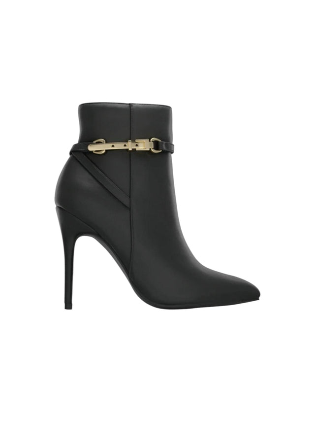 Image for Women's Plain Ankle Boots Heels,Black
