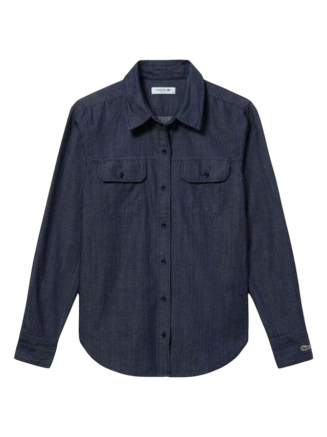Image for Women's Plain Dress Shirt,Navy