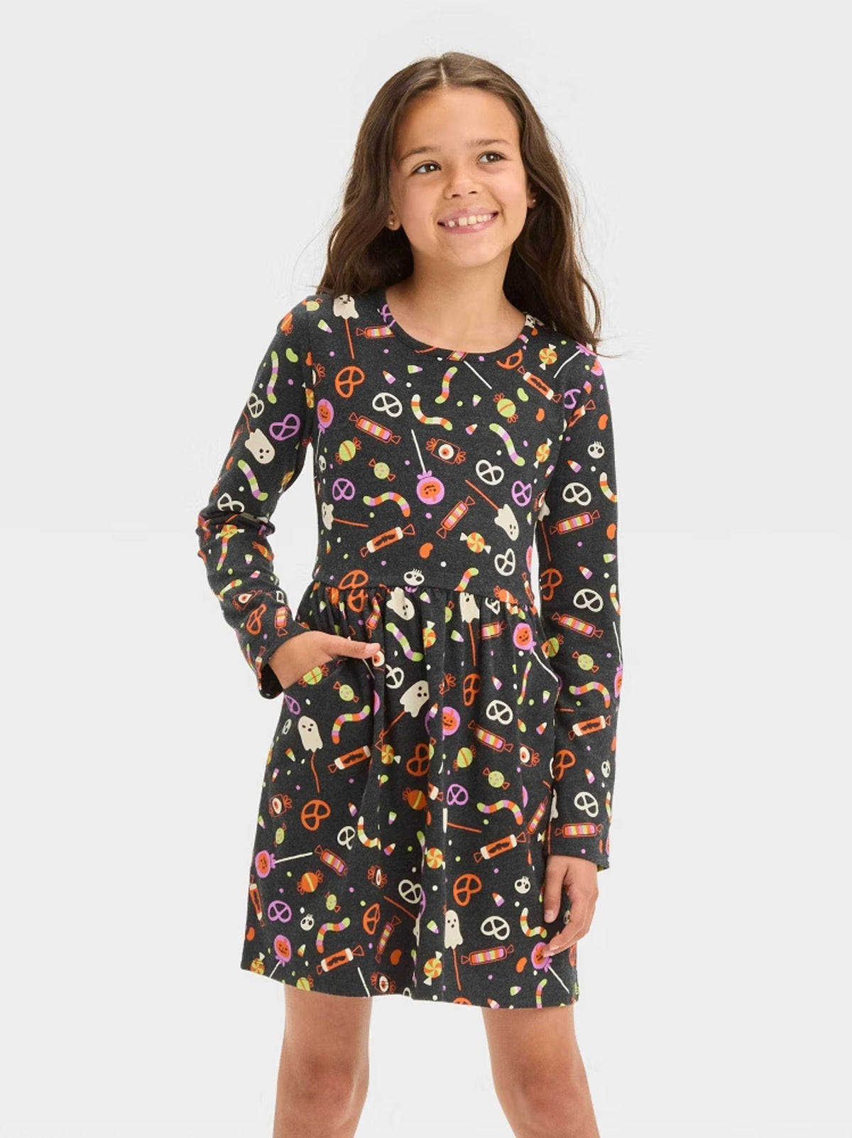 Image for Kids Girl's Graphic Printed Dress,Multi