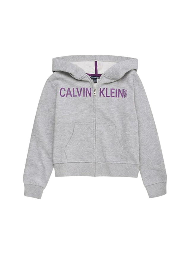 Image for Kids Girl's Printed Hoodie,Grey