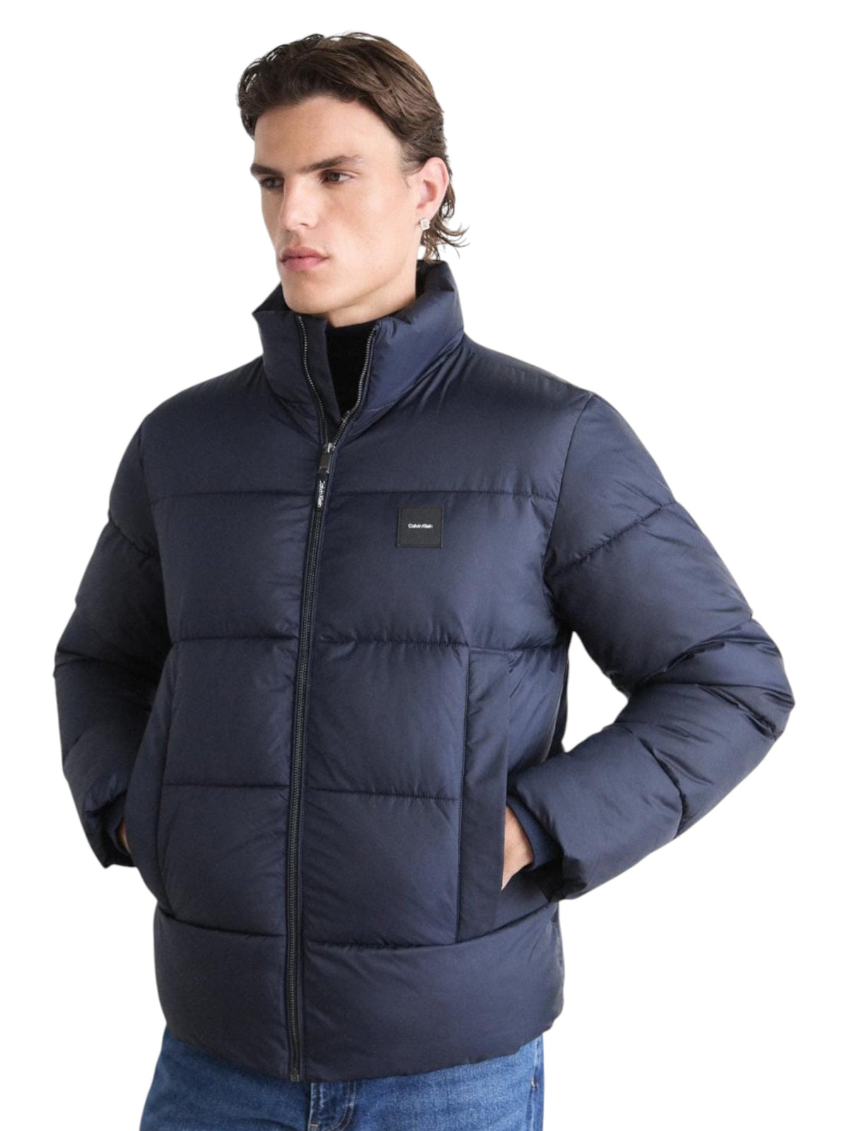 Image for Men's Quilted Jacket,Navy