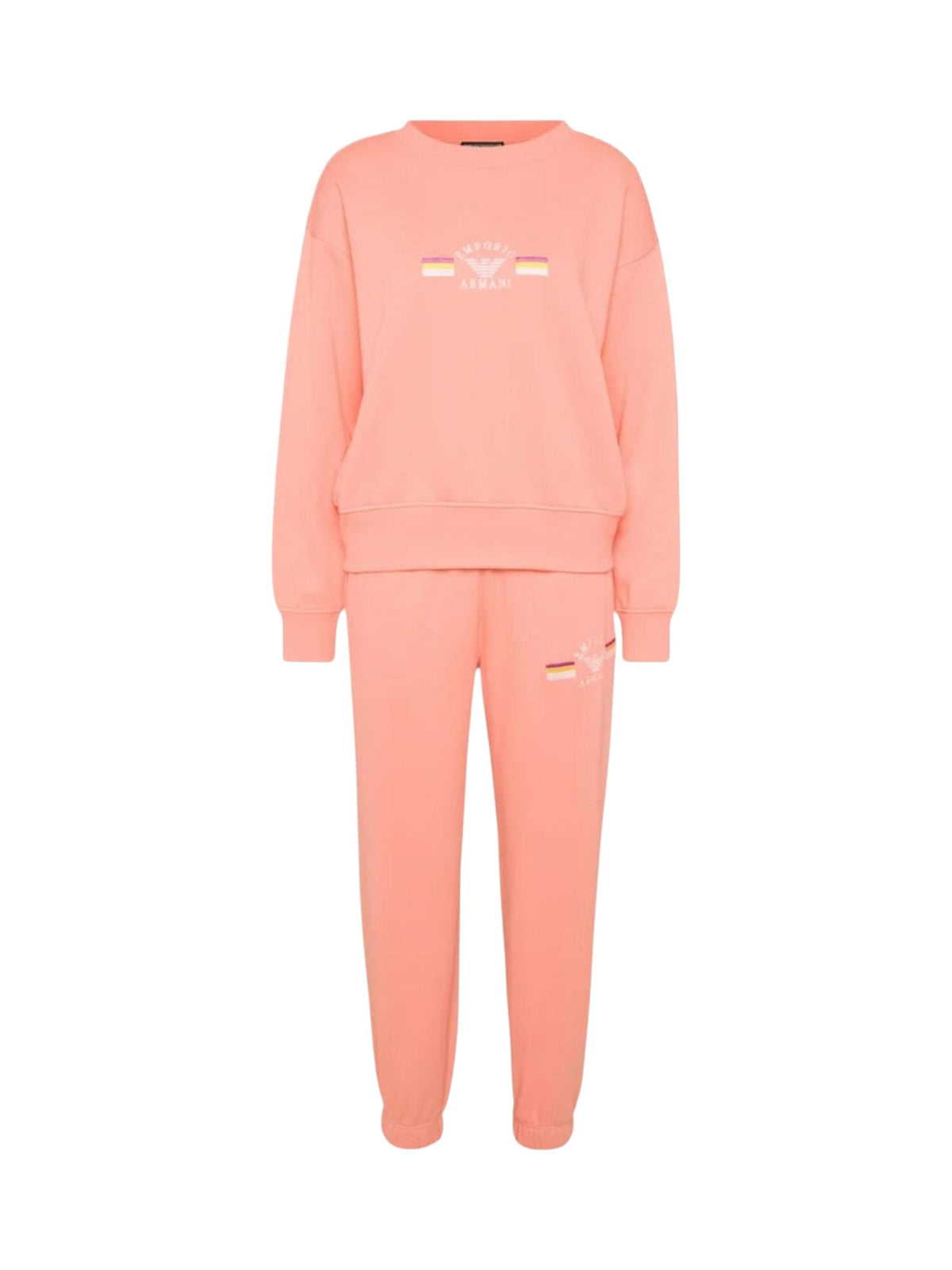 Image for Women's Brand Logo Printed Pajama Set Sweaters & Pant,Coral