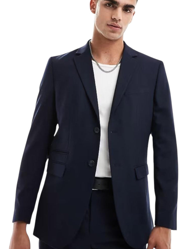 Image for Men's Plain Blazer,Navy